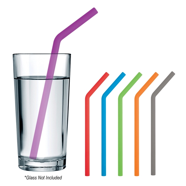 Bent Silicone Straw - Image 1