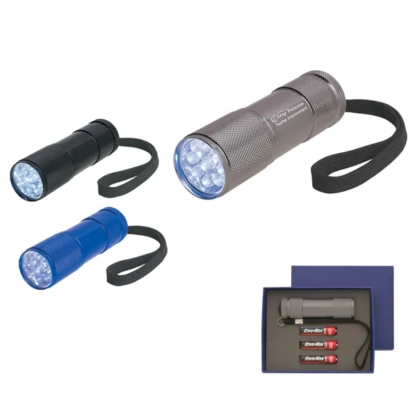 The Stubby Aluminum LED Flashlight With Strap - Image 1