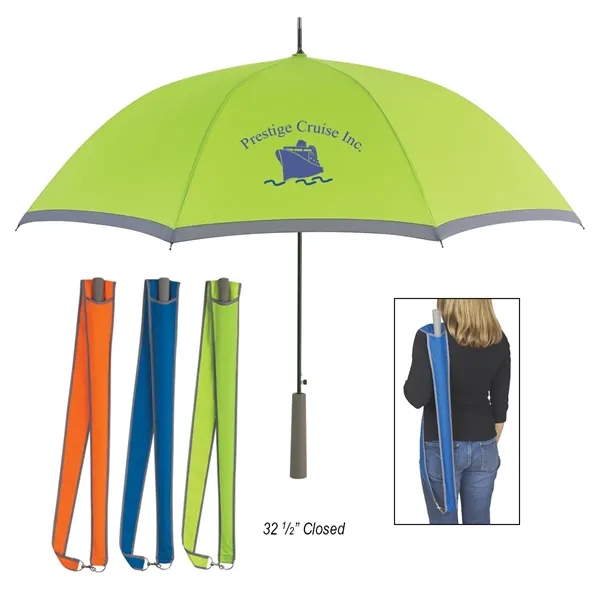 46" Arc Two-Tone Umbrella - Image 1