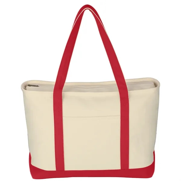 Large Heavy Cotton Canvas Boat Tote Bag - Image 21