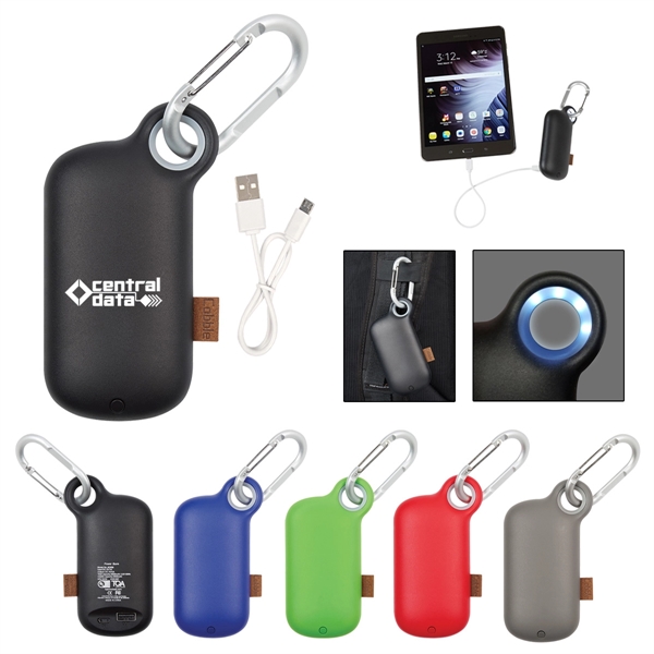 UL Listed Cobble Carabiner Power Bank - Image 1