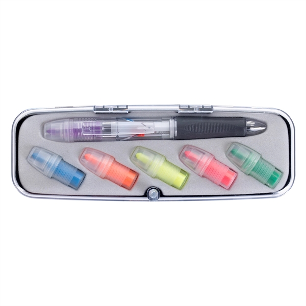 Tri-Color Pen and Highlighter Set - Image 6