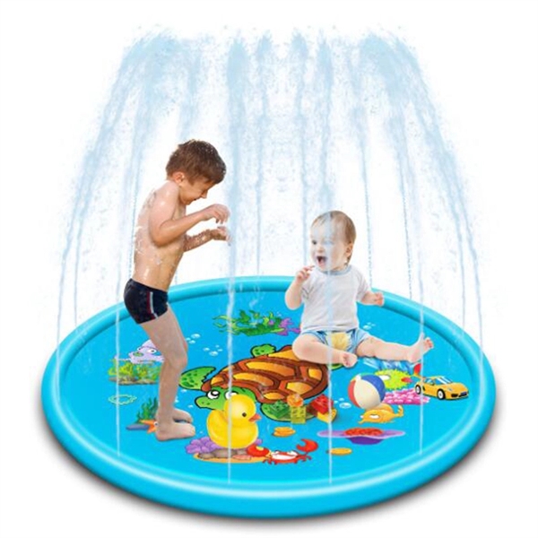 68" Inflatable Splash Pad Sprinkler for Kids     - Image 1