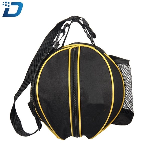 Adjustable Strap Basketball Soccer Round Bag - Image 4