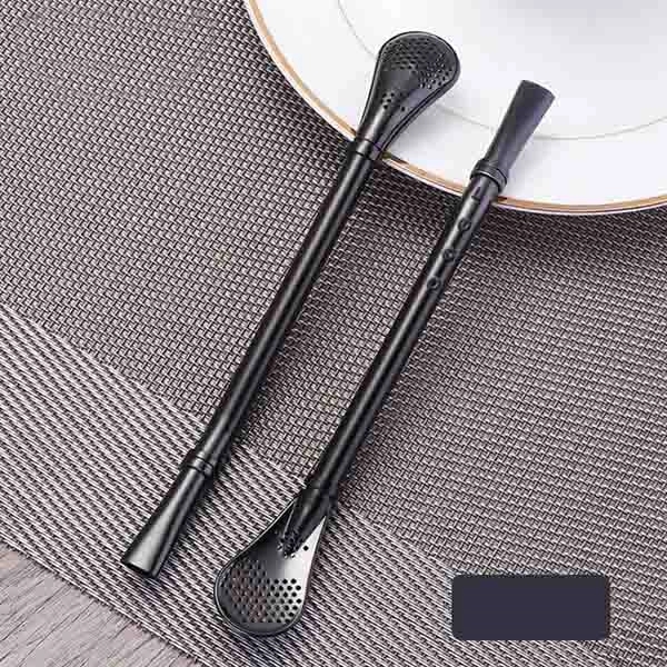 Stainless Steel Drinking Spoon Straws - Image 1