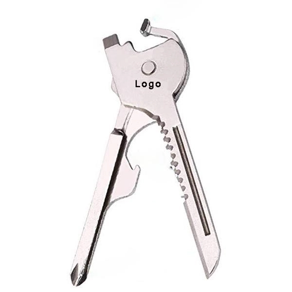 Stainless Steel Multi-function Keychain - Image 1