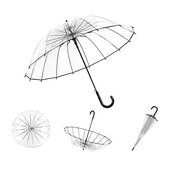 Transparent Promotional Umbrella  - Image 1
