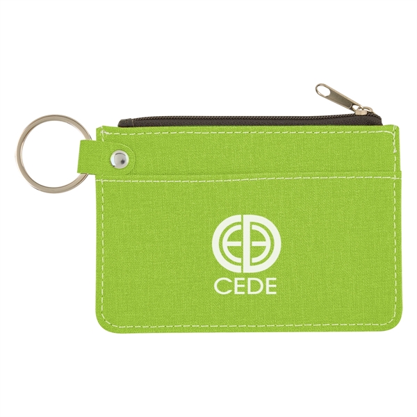 Heathered Card Wallet With Key Ring - Image 11
