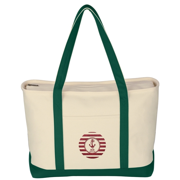 Large Heavy Cotton Canvas Boat Tote Bag - Image 22