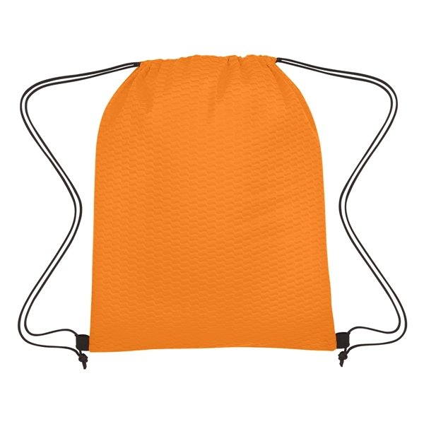 Non-Woven Wave Design Drawstring Bag - Image 21