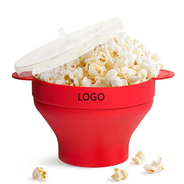 Collapsible Microwave Silicone Popcorn Bowl Maker - Image 1