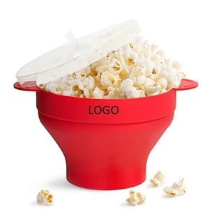 Collapsible Microwave Silicone Popcorn Bowl Maker