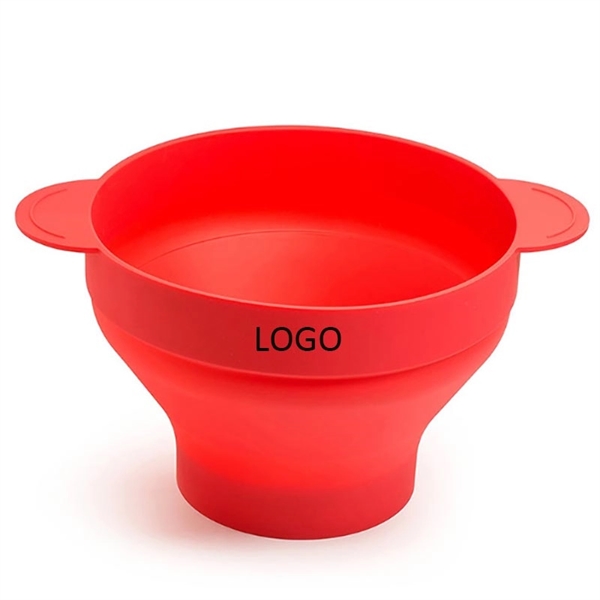 Collapsible Microwave Silicone Popcorn Bowl Maker - Image 3