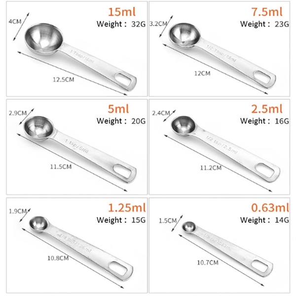 Stainless Steel Measuring Spoon Set     - Image 3