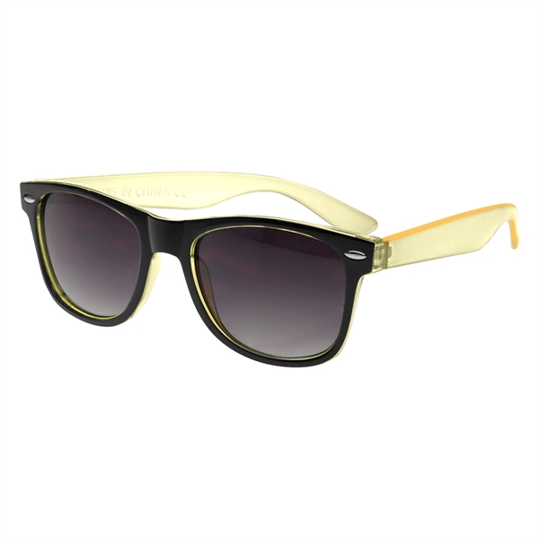 Two-Tone Translucent Malibu Sunglasses - Image 20