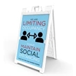 Signicade® Sign Kit (2 Signs) - Limiting Occupancy Social