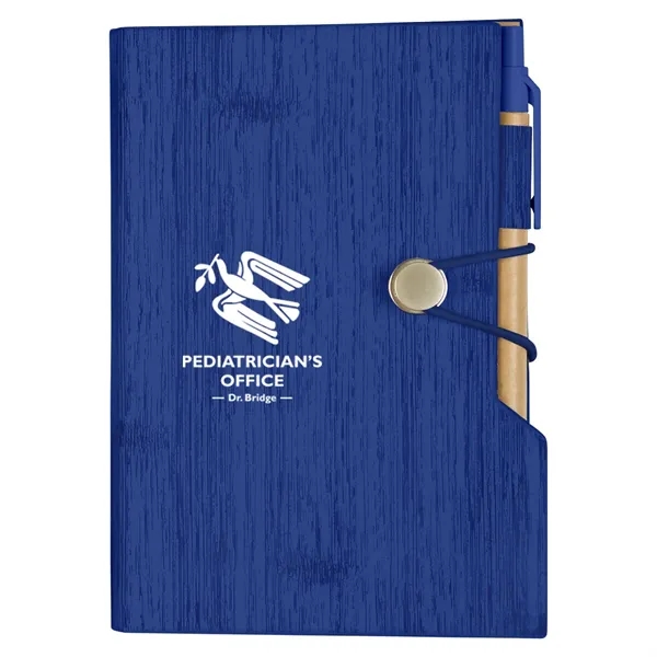 4" X 6" Woodgrain Look Notebook With Sticky Notes And Flags - Image 14