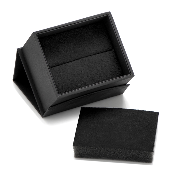Stainless Steel Square Engravable Framed Cufflinks - Image 5