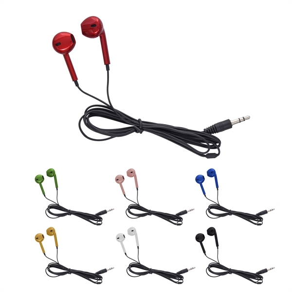 Metallic Wired Earbuds - Image 1