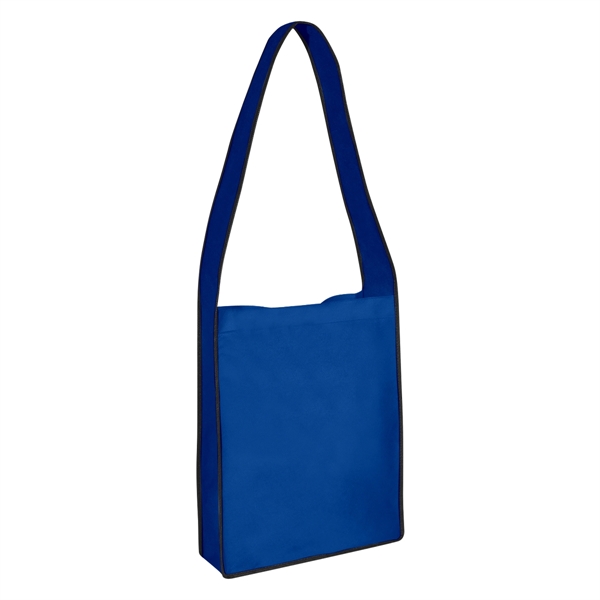 Non-Woven Messenger Tote Bag With Hook And Loop Closure - Image 12