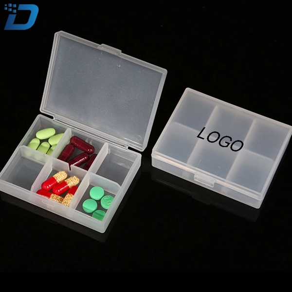 White Plastic Pill Box Pill Storage - Image 1