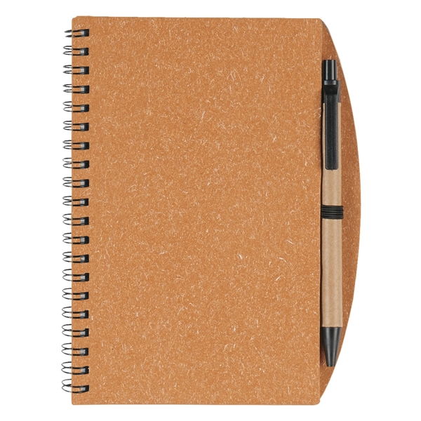 5" X 7" Eco-Inspired Spiral Notebook & Pen - Image 7