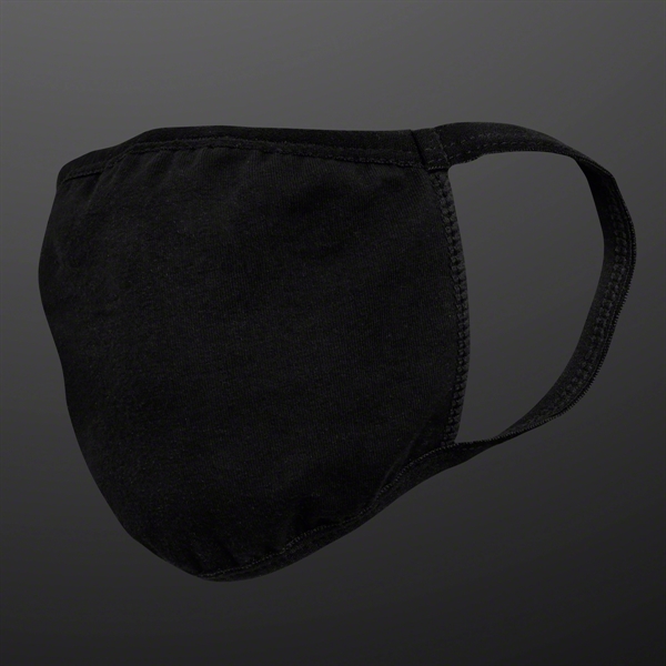 Black Cloth Medium Reusable Face mask - Image 2