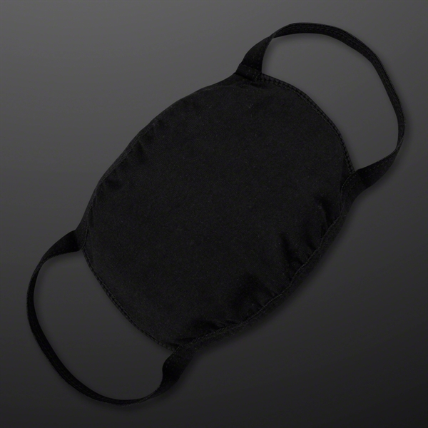 Black Cloth Medium Reusable Face mask - Image 3