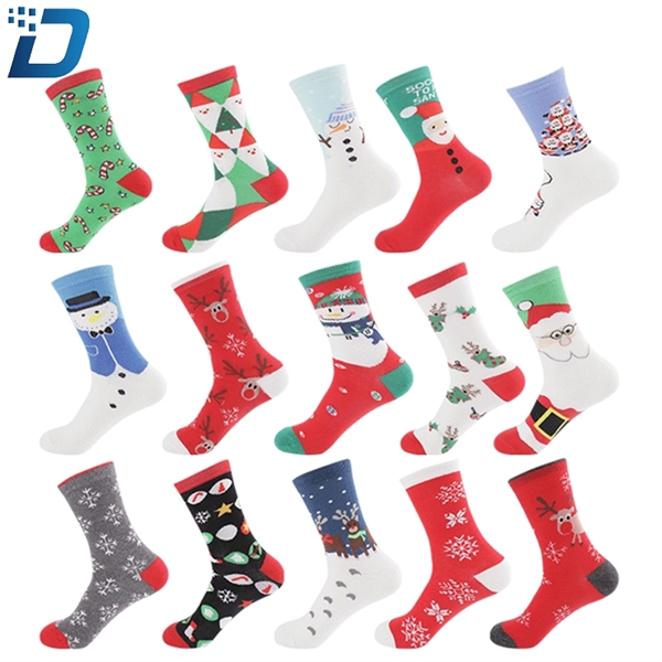 Custom Dress Christmas Socks for Men and Women - Image 1
