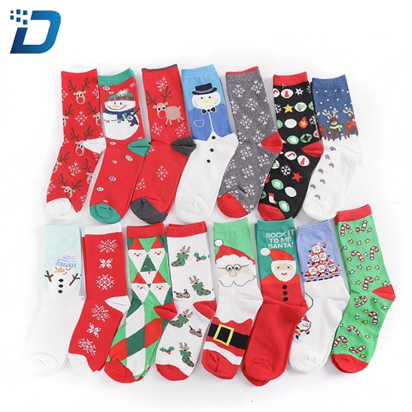 Custom Dress Christmas Socks for Men and Women - Image 2