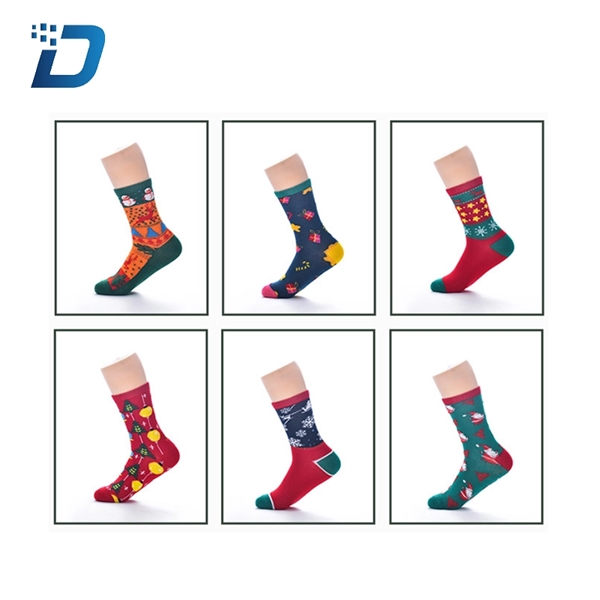 Custom Dress Christmas Socks for Adult - Image 5