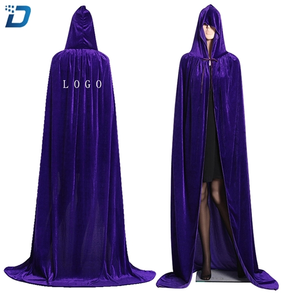 Unisex Full Length Hooded Cape Halloween Christmas Cloak(Siz - Image 6