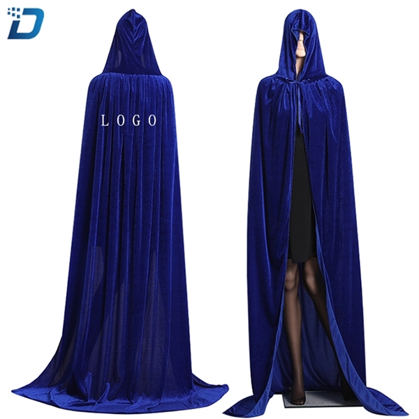 Unisex Full Length Hooded Cape Halloween Christmas Cloak(Siz - Image 9