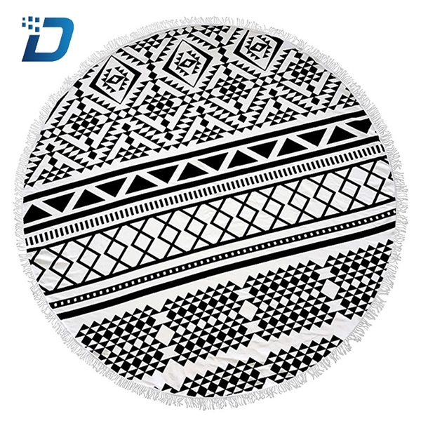 Round Digital Printing polyester Beach Towels - Image 3