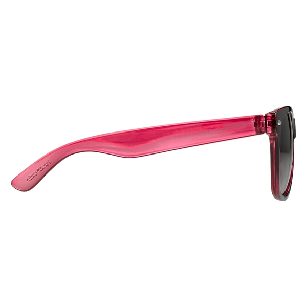 Two-Tone Translucent Malibu Sunglasses - Image 21