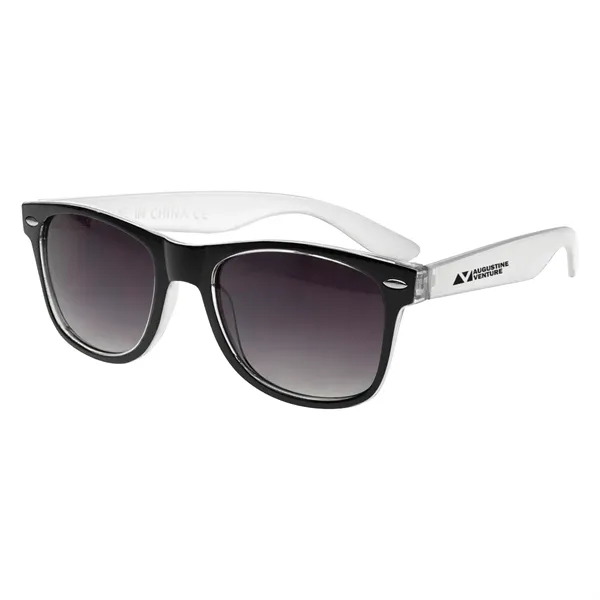 Two-Tone Translucent Malibu Sunglasses - Image 22