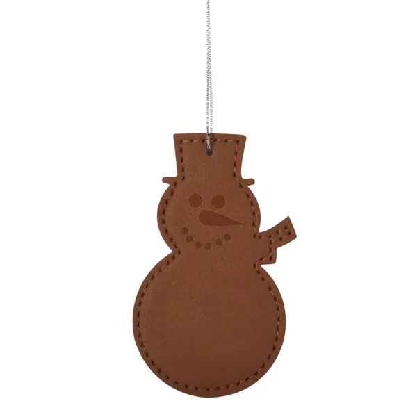 Leatherette Ornament - Snowman - Image 4