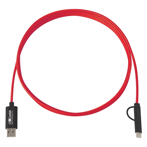 3-In-1 10 Ft. Braided Charging Cable - Image 15