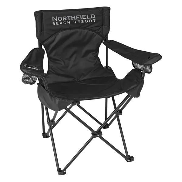Deluxe Padded Folding Chair With Carrying Bag - Image 1