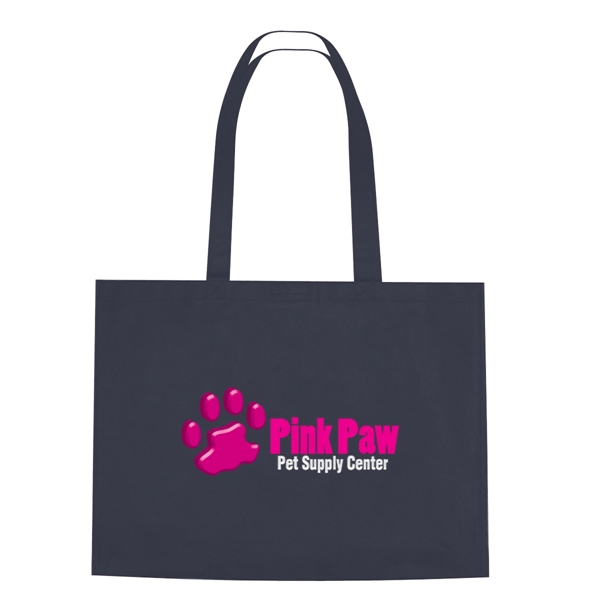 Non-Woven Shopper Tote Bag With Hook And Loop Closure - Image 29