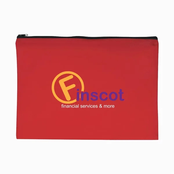 Non-Woven Document Sleeve with Zipper - Image 10