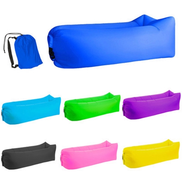 Square Shaped Headrest Inflatable Air Sleeping Sofa     - Image 2