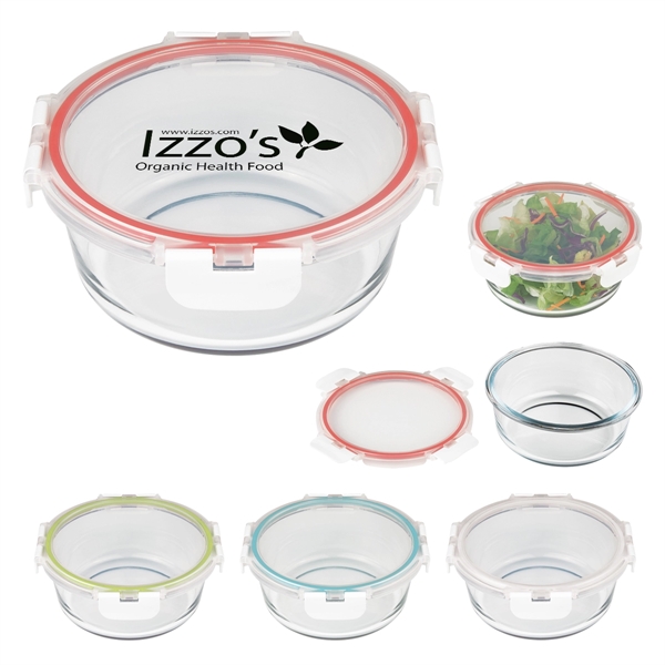 Fresh Prep Round Glass Food Container - Image 1