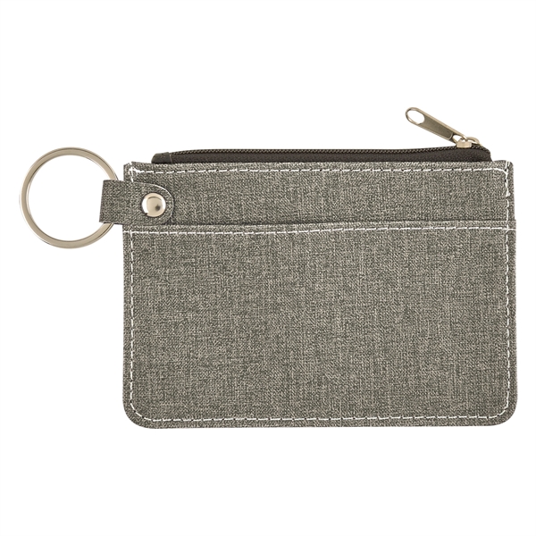 Heathered Card Wallet With Key Ring - Image 12