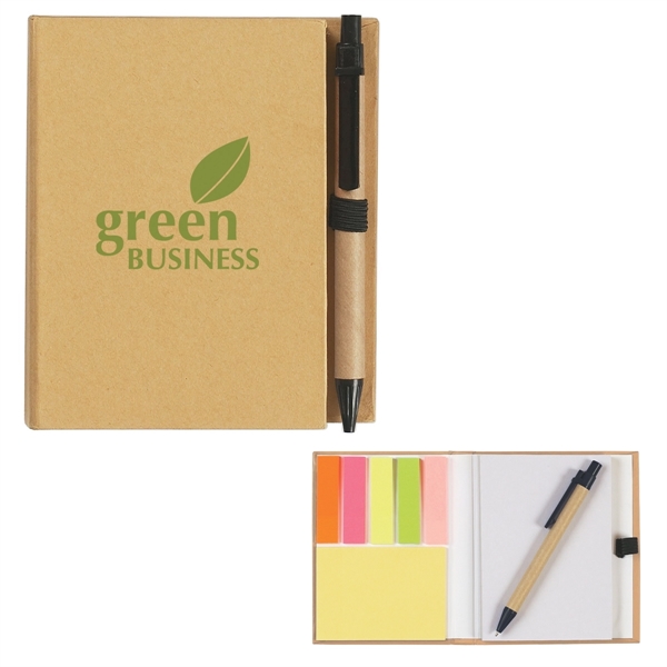 Eco-Inspired Notebook With Pen - Image 1