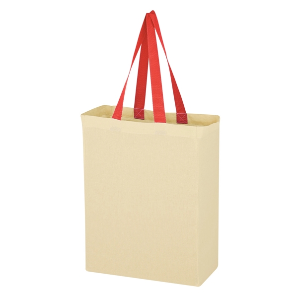 Natural Cotton Canvas Grocery Tote Bag - Image 12