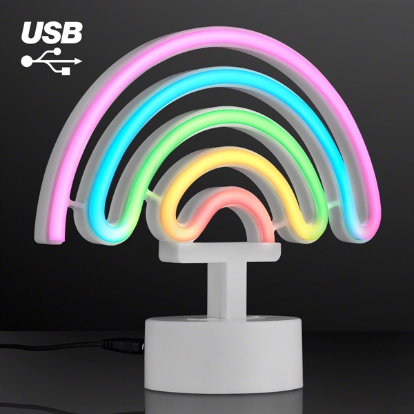 Neon LED Rainbow USB Tabletop Light - Image 3