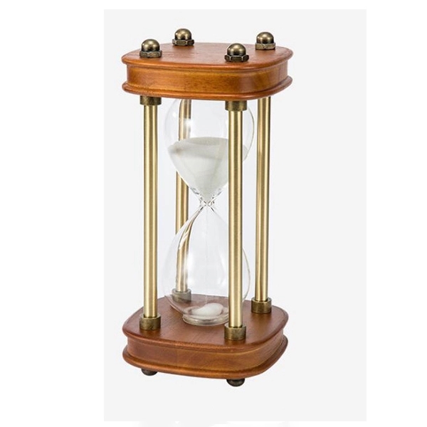 Square Wood Time Hourglass Timer 30 Minute - Image 1