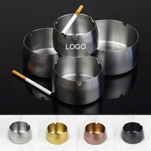 Round Stainless Steel Cigarette Cigar Ashtray