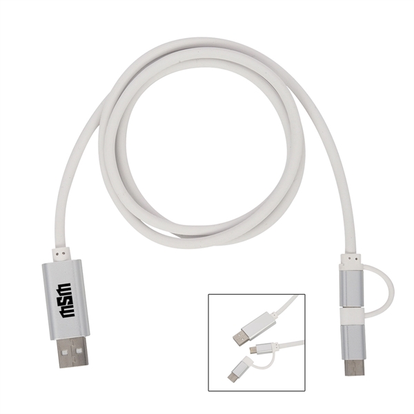 3-In-1 3 Ft. Disco Tech Light Up Charging Cable - Image 5